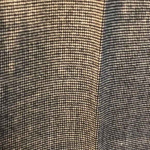 Avenue Black white Pull On Dress Pants 14 Tall Tummy Control tiny checks - Picture 6 of 14